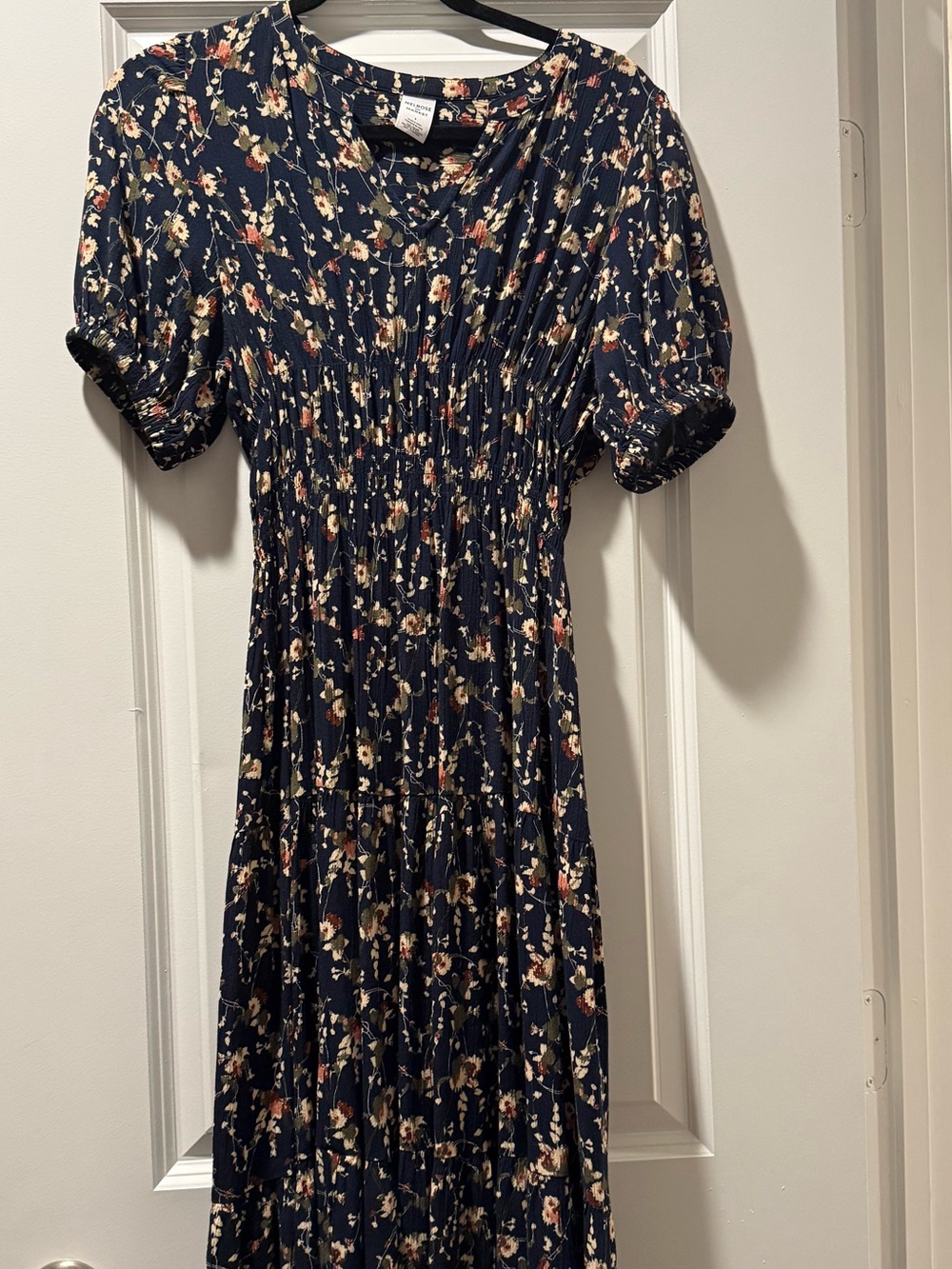 Melrose and Market Navy Floral Maxi Dress